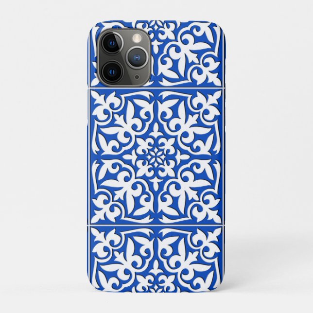 Moroccan tile - cobalt blue and white Case-Mate iPhone case (Back)