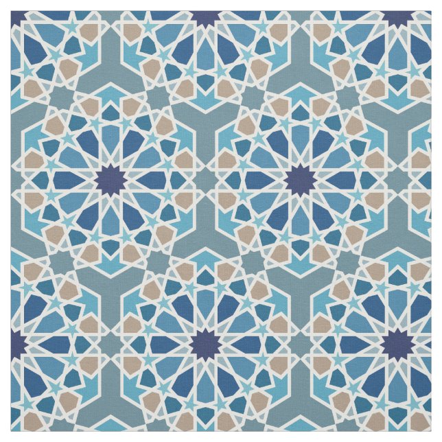 Moroccan tile designs fabric (Swatch)