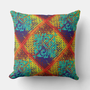 Moroccan Tile Diagonal Outdoor Cushion