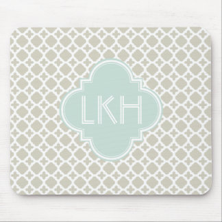 MOROCCAN TILE MONOGRAM MOUSE PAD