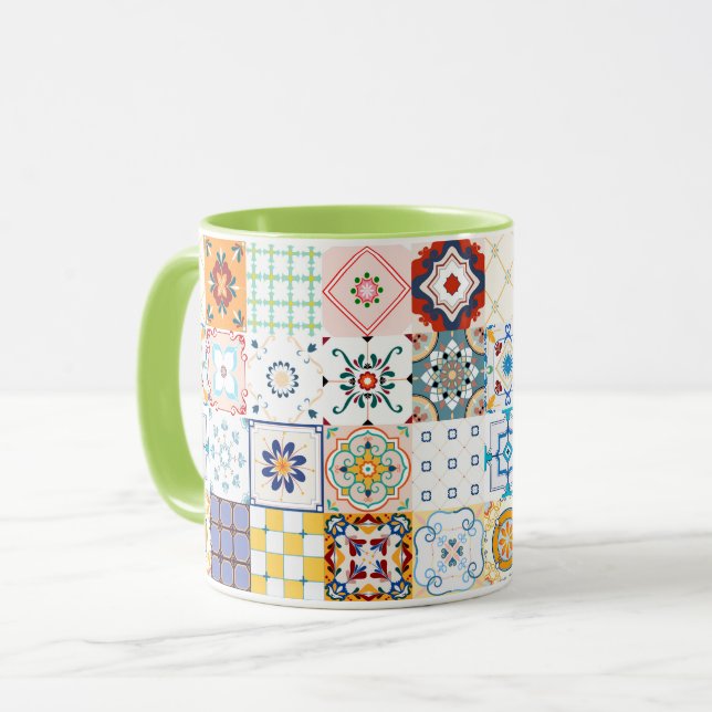 Moroccan Tile  Mug (Front Left)