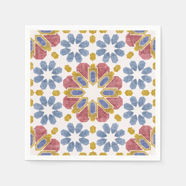 Moroccan Tile Napkin (Front)