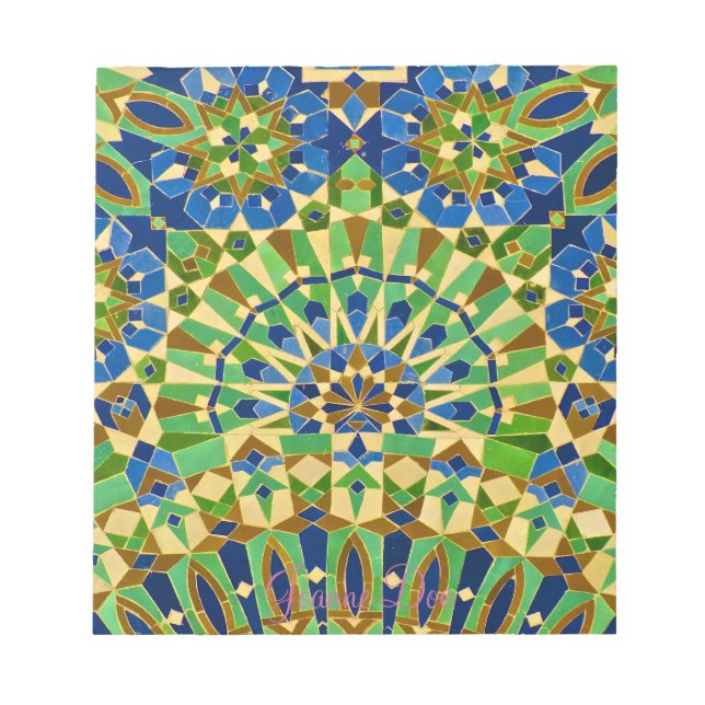 Moroccan Tile Notepad (Front)