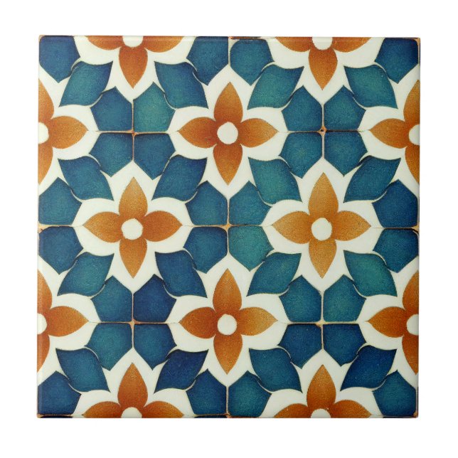Moroccan Tile Paper Plate (Front)