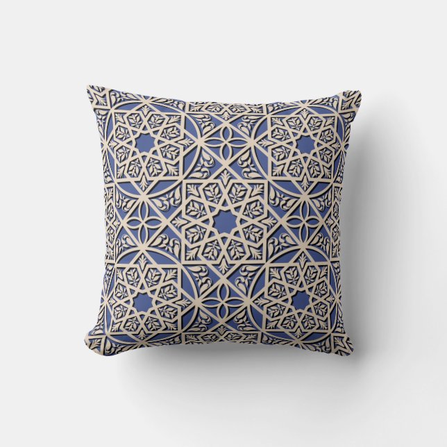 Moroccan Tile Pattern Cushion (Front)