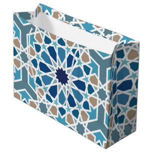 Moroccan Tile Pattern Large Gift Bag