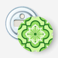 Moroccan tile pattern - Lime Green