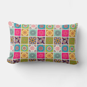 Moroccan Tile Pattern Lumbar Cushion