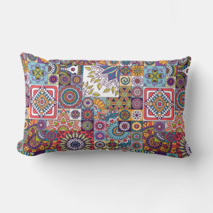 Moroccan Tile Pattern Lumbar Cushion
