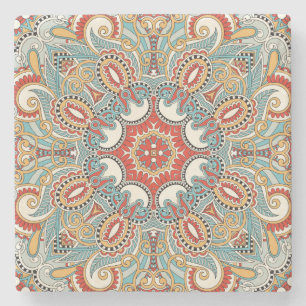 Moroccan Tile Pattern Stone Coaster