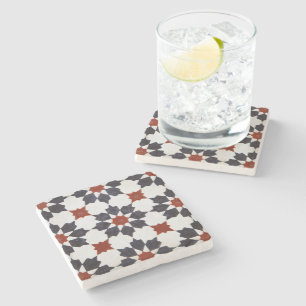 Moroccan Tile Pattern Stone Coaster