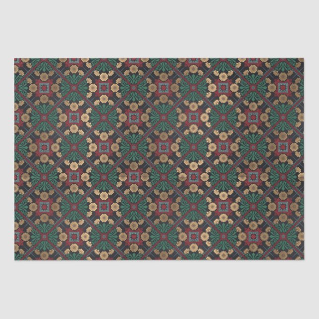 Moroccan Tile Pattern  Tissue Paper (Front)