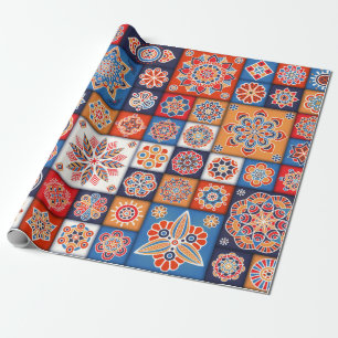 Moroccan Tile Pattern Wrapping Paper