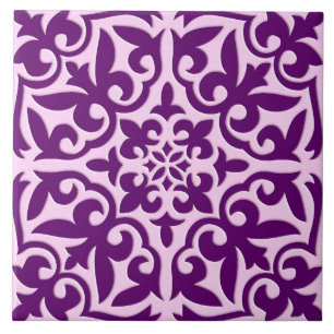 Moroccan tile - purple and orchid