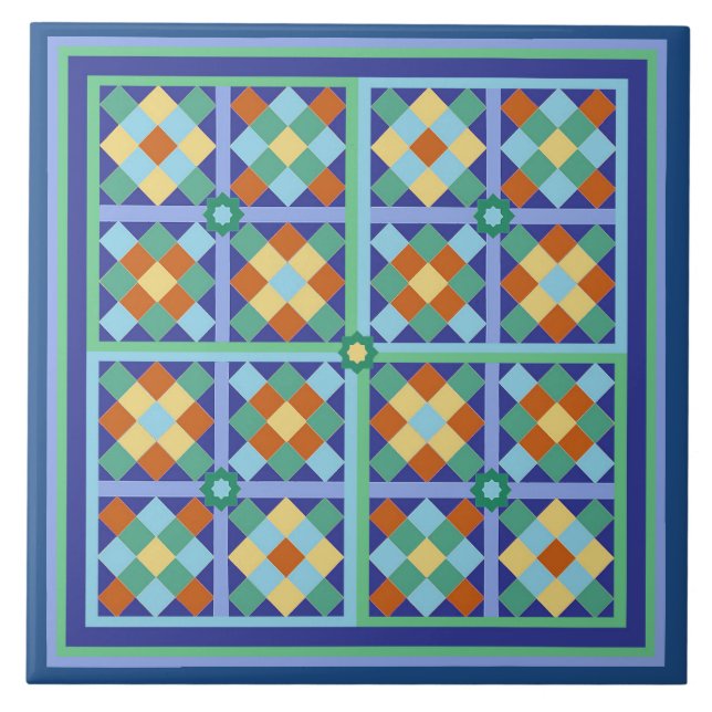 Moroccan tile square pattern (Front)