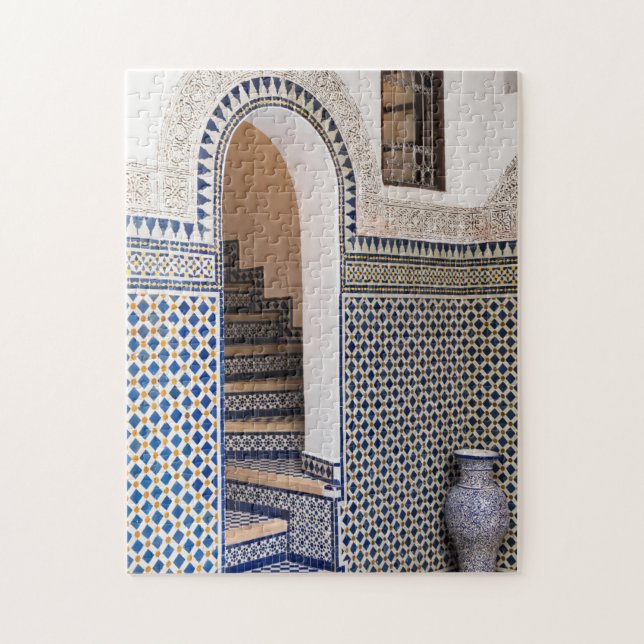 Moroccan Tiled Doorway Jigsaw Puzzle (Vertical)