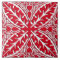 Moroccan tiles - dark red and white