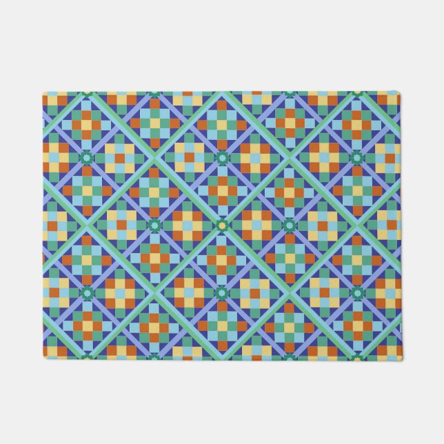 Moroccan tiles doormat (Front)