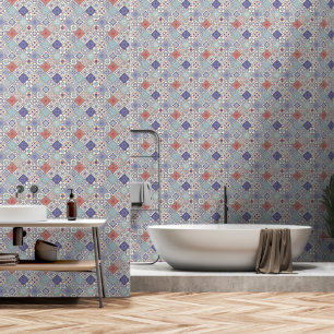 Moroccan Tiles Geometric Traditional Pattern Wallpaper