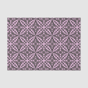 Moroccan tiles - ice pink and black tissue paper