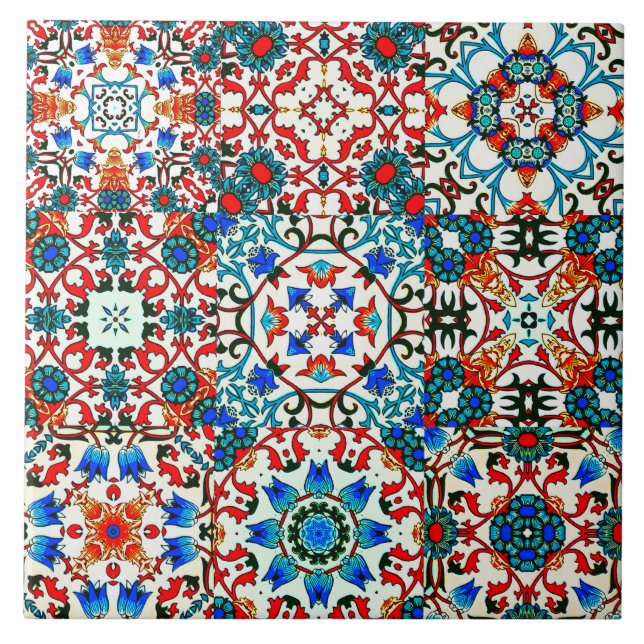 Moroccan tiles,mosaic,colourful art ceramic tile (Front)