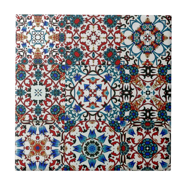 Moroccan tiles,mosaic,colourful art ceramic tile (Front)