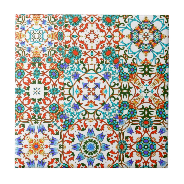 Moroccan tiles,mosaic,colourful art ceramic tile (Front)
