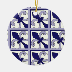 Moroccan Tiles Pattern #2 Ceramic Ornament