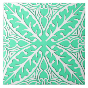 Moroccan tiles - robin's egg blue and white