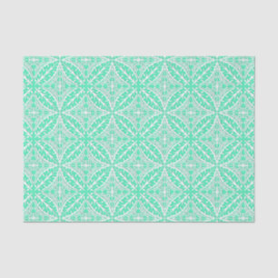 Moroccan tiles - robin's egg blue and white tissue paper
