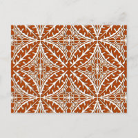 Moroccan tiles - rust brown and white