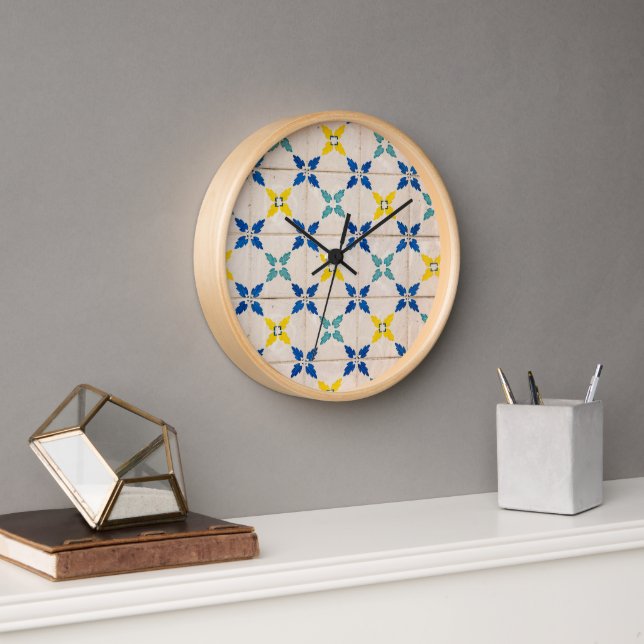 Moroccan Tiles Wall Clock (Office)