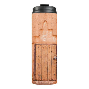 Moroccan Traditional Wooden Window Texture Thermal Tumbler