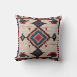 Moroccan Treasures: White Kilim Pillows with Arabi