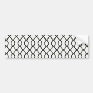 Moroccan Trellis Patter Bumper Sticker