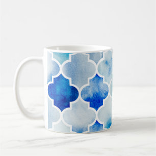 Moroccan Watercolor: Hand Drawn Seamless Coffee Mug