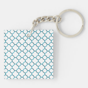Moroccan weave pattern key ring