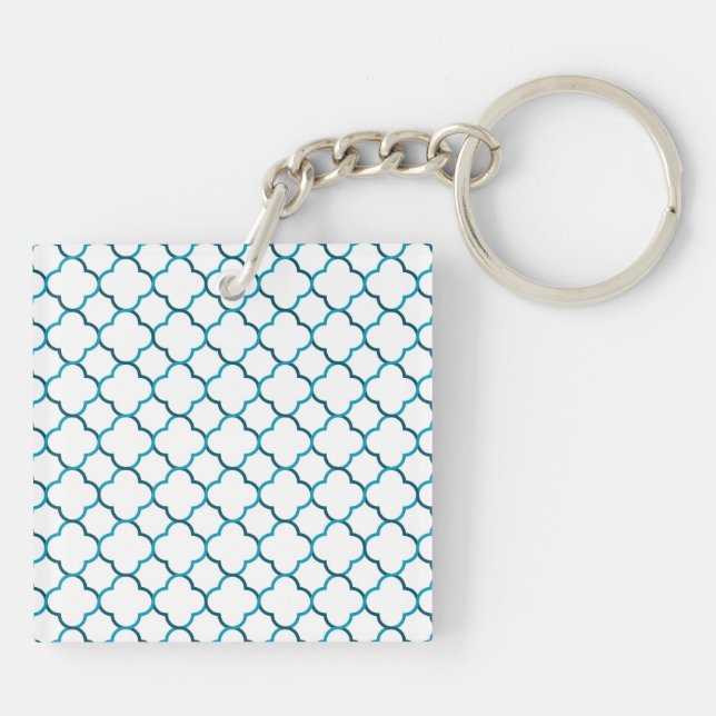 Moroccan weave pattern key ring (Back)