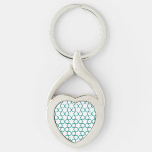 Moroccan weave pattern key ring