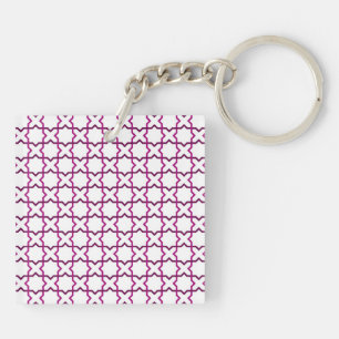 Moroccan weave pattern key ring