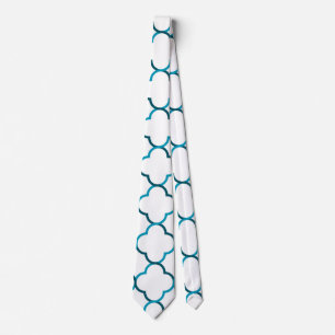 Moroccan weave pattern tie