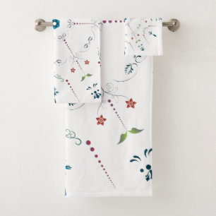 Moroccan Zelije !Moroccan Zellige Bath Towel Set