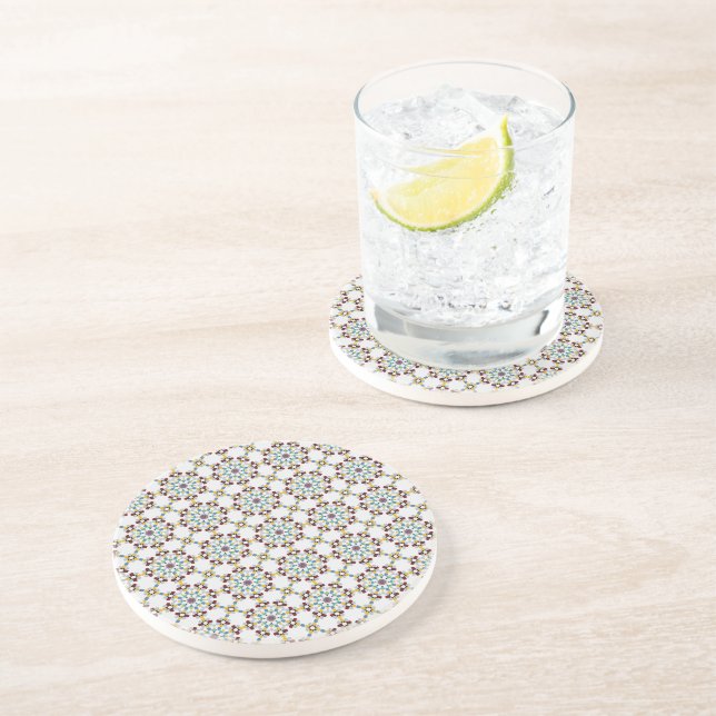 Moroccan Zelije !Moroccan Zellige Coaster (Side)