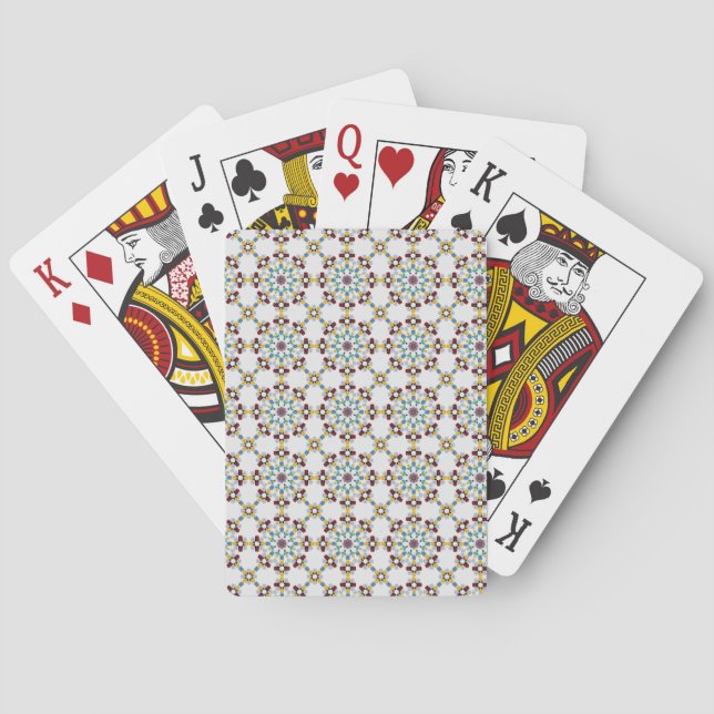 Moroccan Zelije !Moroccan Zellige Playing Cards (Back)