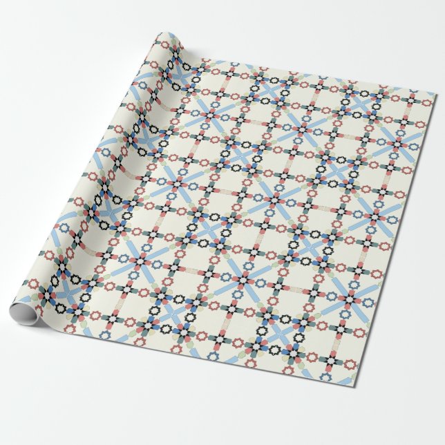 Moroccan Zelije !Moroccan Zellige Wrapping Paper (Unrolled)
