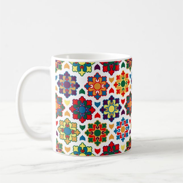 Moroccan Zellige Coffee Mug - A Touch of Artistry (Left)
