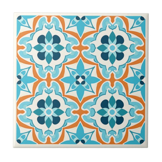 Moroccan Zellij style ceramic tiles (Front)