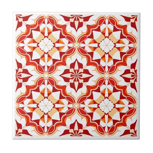 Moroccan Zellij style ceramic tiles (Front)
