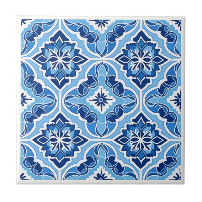 Moroccan Zellij style ceramic tiles (Front)