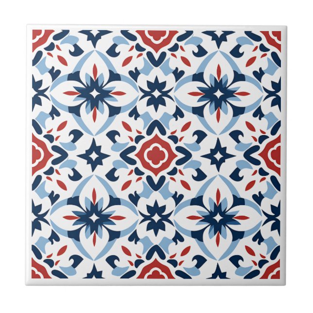 Moroccan Zellij style ceramic tiles (Front)